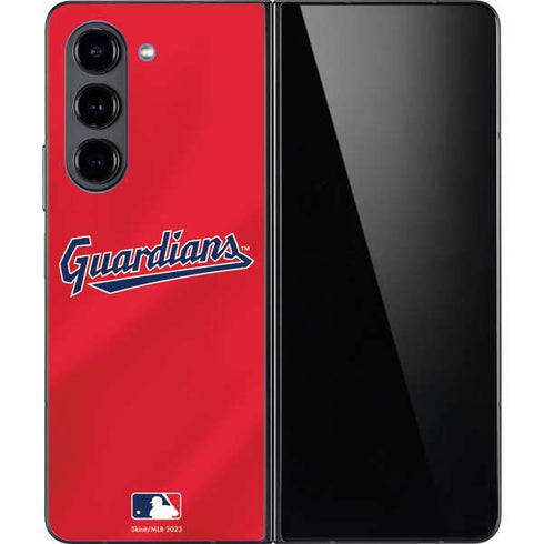 MLB Cleveland Guardians Alternate Road Jersey Galaxy Z Fold5 5G Skin